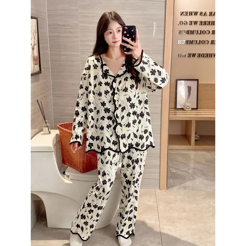 Nightdresses women sleepwear winter sexy nightwear elegant women's sets romantic lingerie XXXL pyjama cute pajama sets plus size