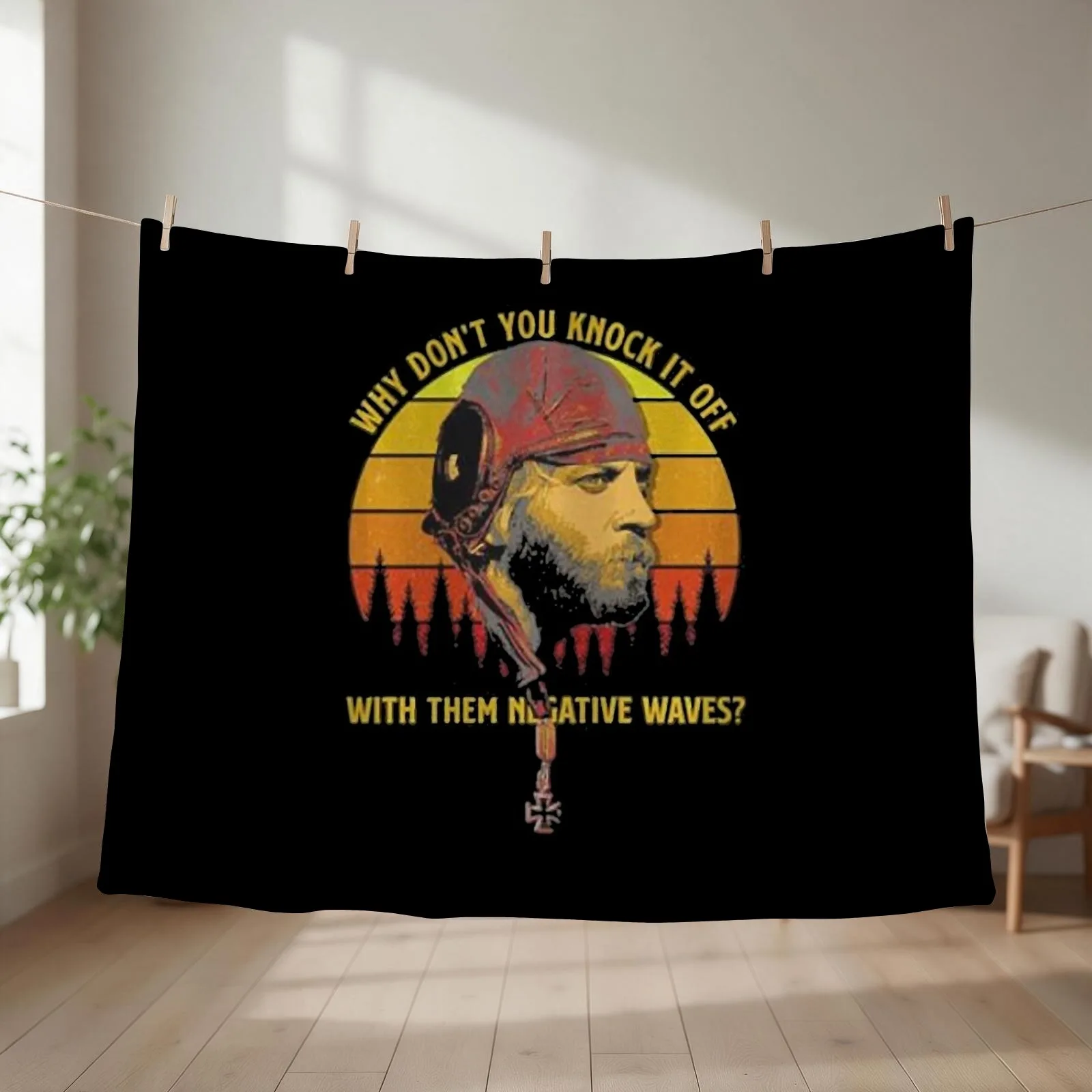 Sergeant Oddball Relaxed Fit T-Shirt Throw Blanket couch cozy soft plush fuzzy picnic outdoor blanket