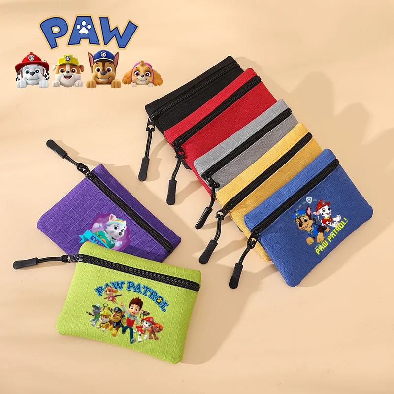 

Paw Patrol Zipper Coin Purse Skye Chase Kids Canvas Key Wallet Mini Money Pouch Cute Credit Card Holder Kawaii Storage Bag Gifts