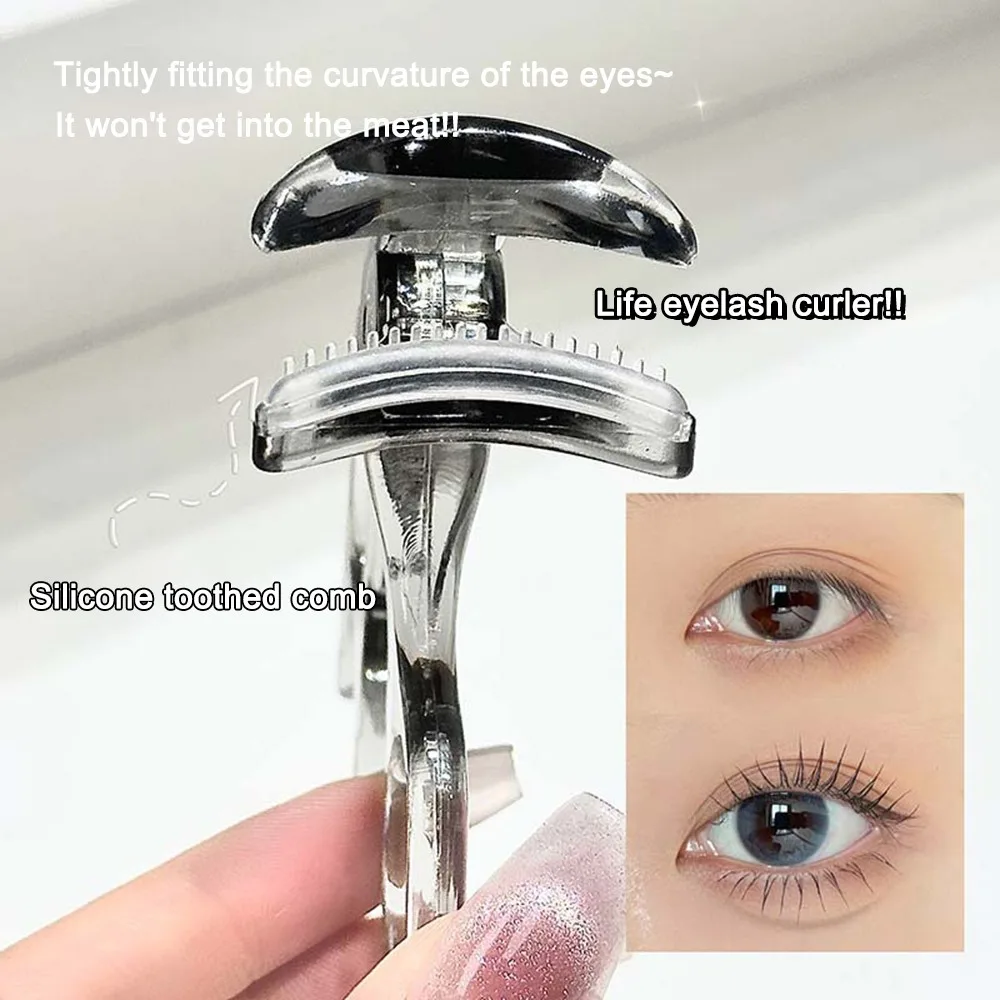 Recourbe-cils Portable de haute qualité, outil de maquillage ABS, pince à cils en caoutchouc, dispositif de recourbe-cils pour femmes