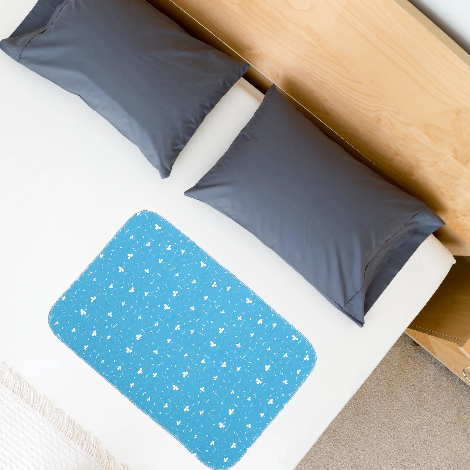 وسادة سرير سلس البول قابلة لإعادة الاستخدام، خياطة رائعة، واقي مرتبة مقاوم للماء، مستلزمات منزلية لكبار السن، مستلزمات منزلية