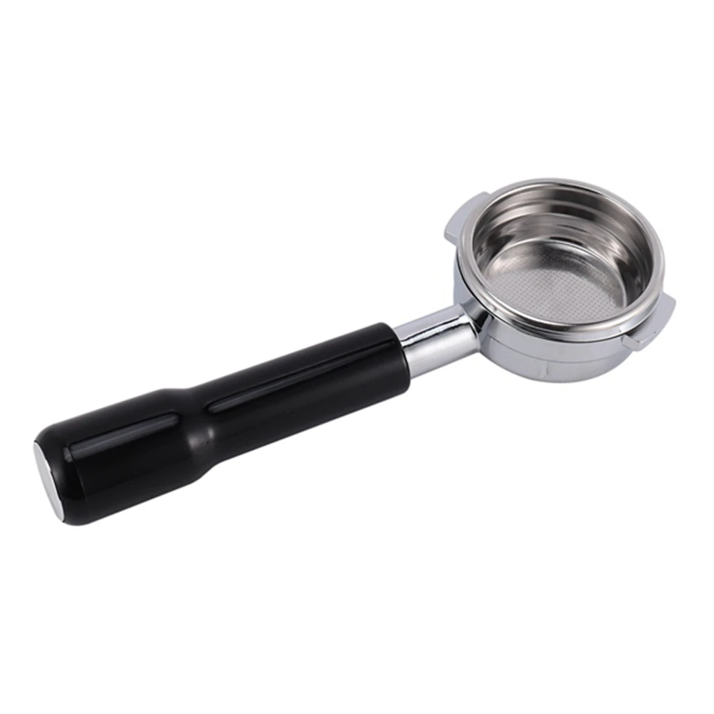 A14G-58MM فلتر قهوة اسبريسو احترافي من الفولاذ المقاوم للصدأ بدون قاع مع سلة فلتر أكواب واحدة ومزدوجة