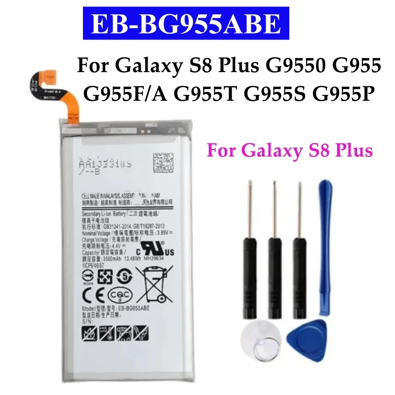 Battery For Samsung Galaxy S8 Plus EB-BG955ABA EB-BG955ABE G9550 S8Plus SM-G9 SM-G955 G955 3500mAh Replacement Battery+Free Tool