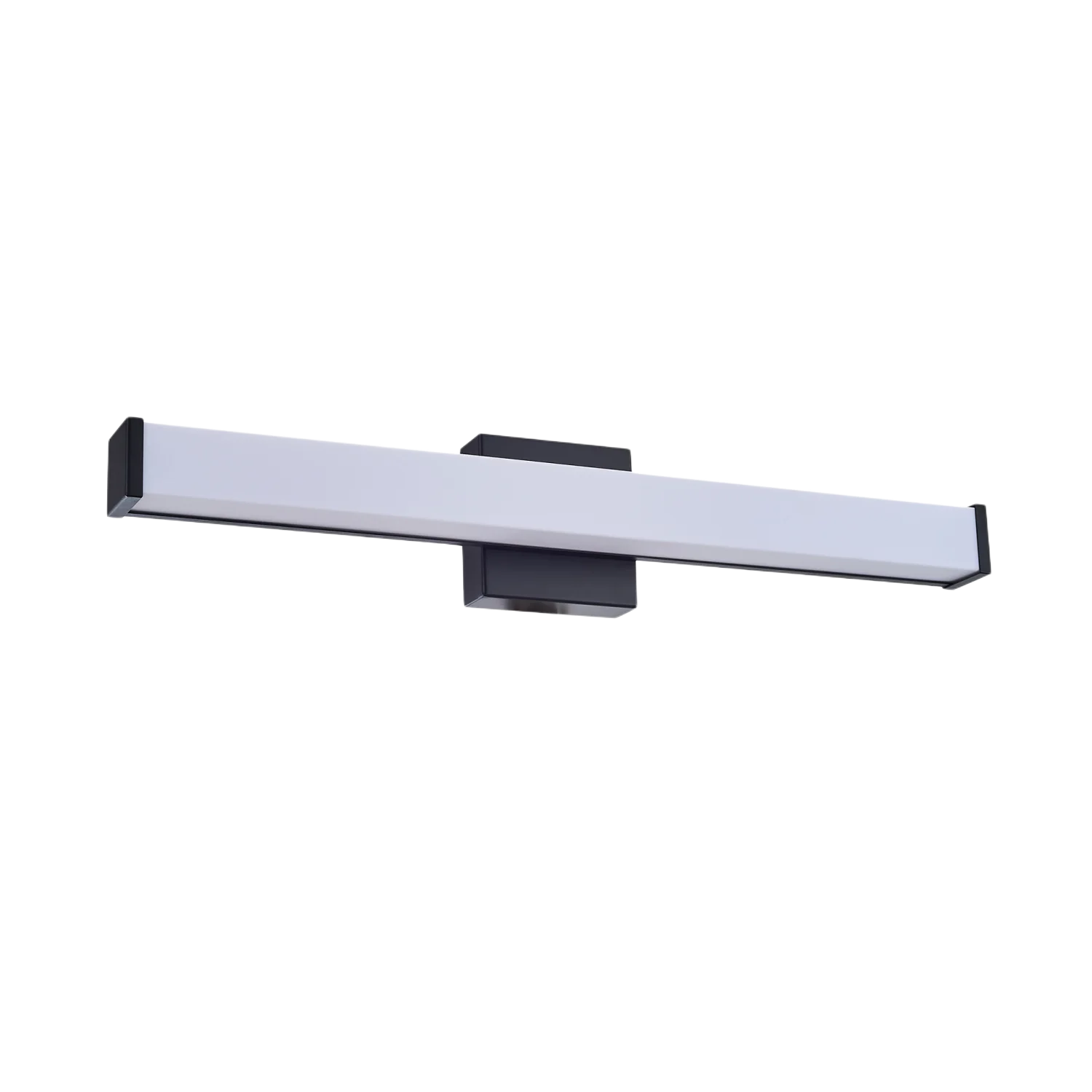 24-Inch LED Dimming Wall Light, 14W 5CCT Iron Aluminum Acrylic Fixture, Matte Black Wall-Mounted Vanity Light for Bathroom or Mi