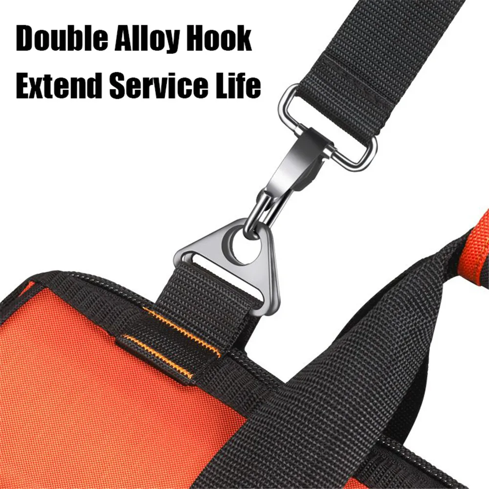 Heavy Duty Waterproof Tool Bag Multi-Function Electrician Multi-Pocket Tool Storage Work Canvas Oxford Tool Bag Organizer