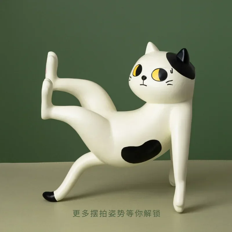 

#Supporting your tray, creative storage rack, cute cat figurine decoration, birthday gift
