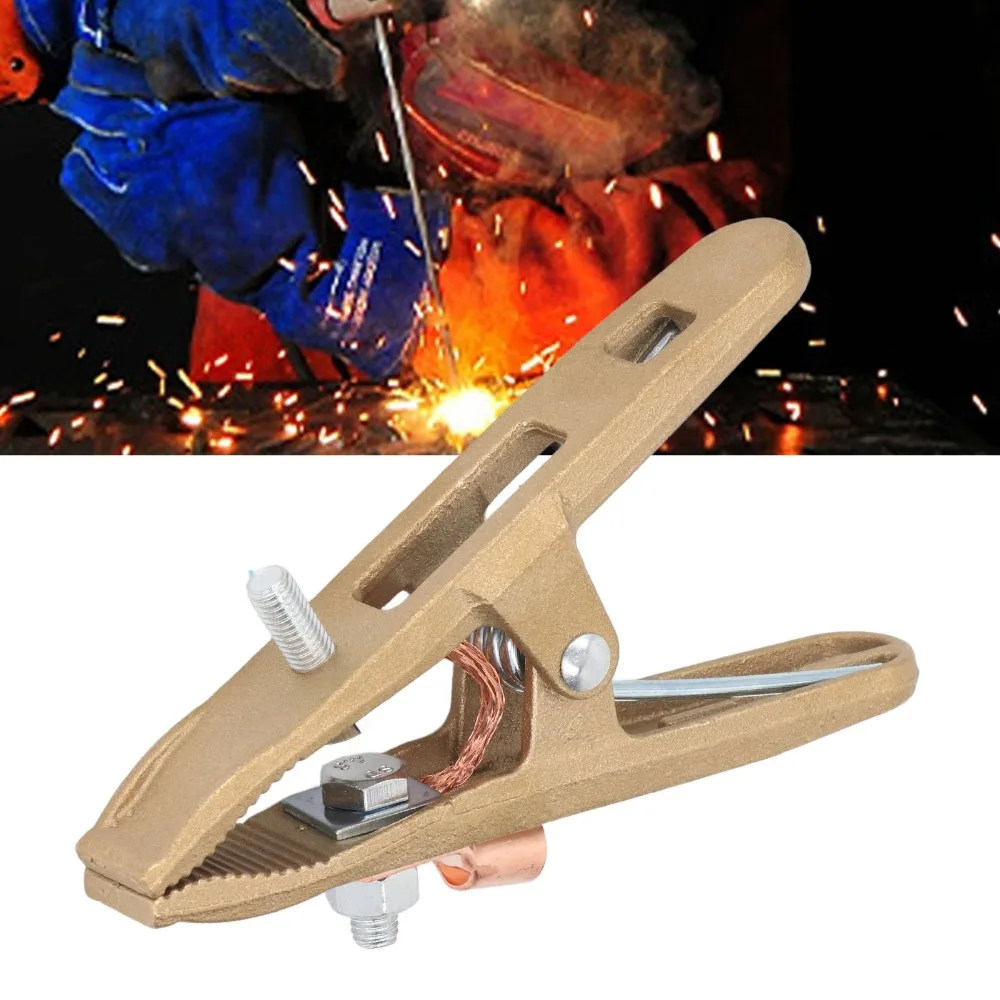 Clamps 500A Grounding Clamp Brass High Power Welding Ground Clamp Grip Clip A Shape Ground Clamp Welding Machine