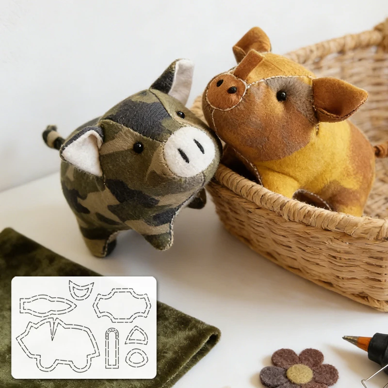 YOMDID 1pc Adorable Pig Sewing Quilting Soft Template DIY Pig Pattern PET Quilting Template, Pattern Transfer Tool view 5