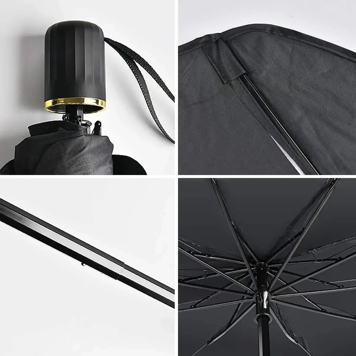Car Windshield Sun Shade Umbrella Foldable Car Sunshade Front Window Cover for UV Ray Block & Sun Heat Car sunshade umbrella