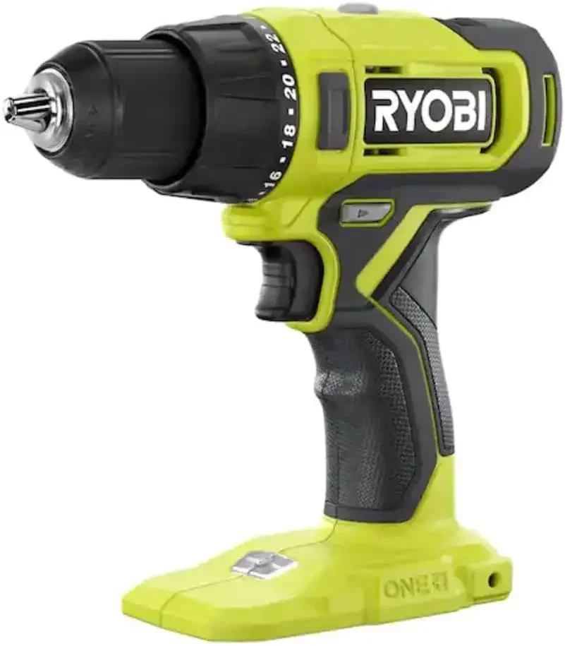 RYOBI ONE+ 18V Cordless 1/2 in. Drill/Driver (Tool Only) PCL206B Black Green