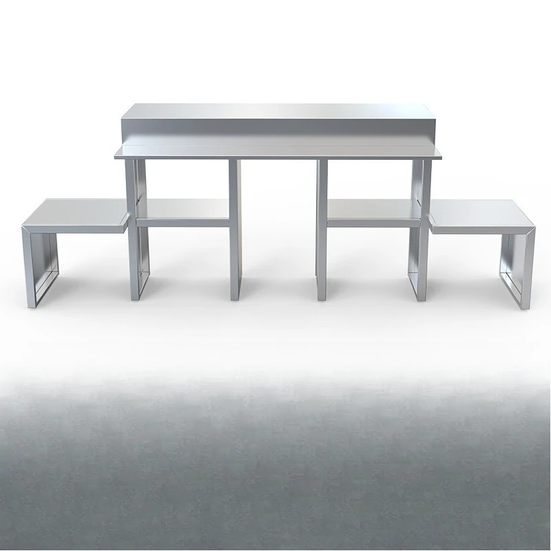 

Stainless steel kitchen multi-layer rack wall-mounted custom milk tea shop removable countertop vertical rack plus