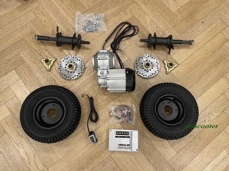 Brushless Geared Mobility Scooter Transaxle Motor with 13inch wheels and 50A controller and led throttle PPSM133WT