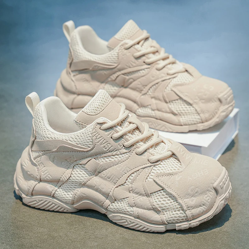 Thick Sole Man Sneakers Fashion Comfortable Anti-skid Shoes 2026 Spring New Men's Casual Shoe Outdoor Light Breathable Footwears