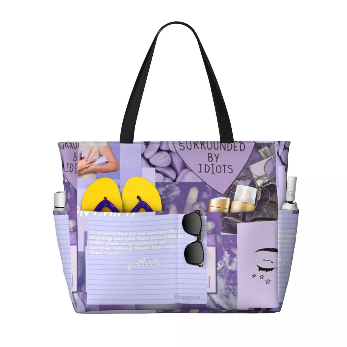 Florence By Mills Millie Bobby Brown Beach Tote Bag Sport Gym Yoga Duffle Large Tote Bag Women Travel Bag Fitness bag