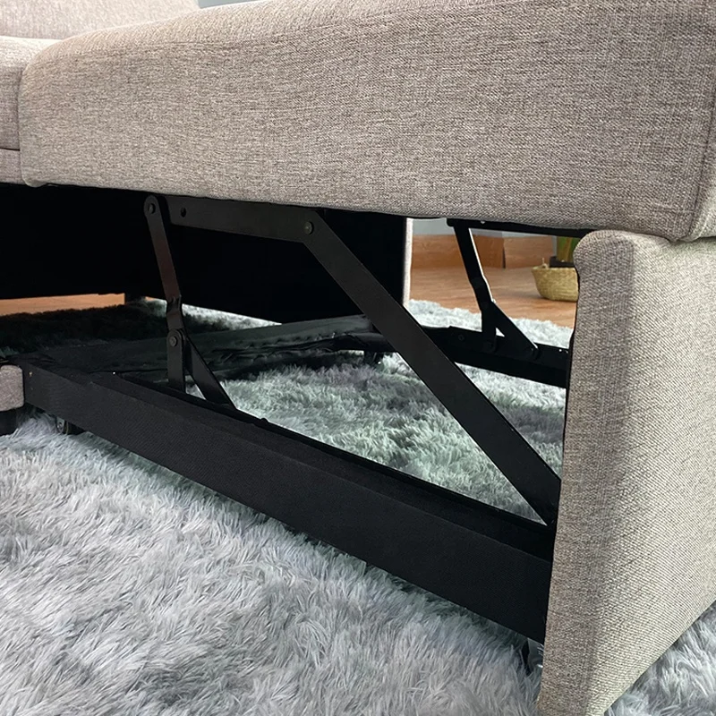 New Modern Relax 1 Seater Pull Out Fabric Sofa Bed Set European Style Foldable Single Sliding Recliner Sofa Chair for Apartment