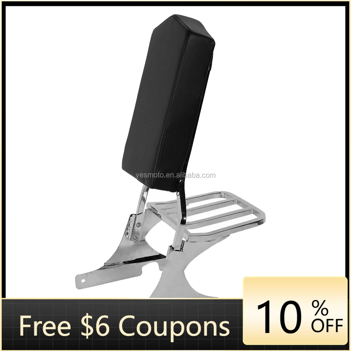 STLF Ex Factory Price Rear Sissy Bar Backrest Pad for Harley Softail Heritage Springer for 1997-1999