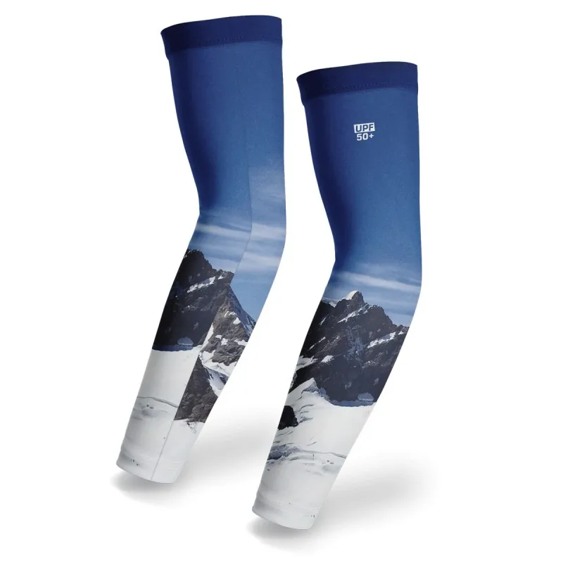 

1 Pair Sports UV Sun Protection Cooling Compression Sleeves Professional Arm Sleeves Cool Men and Women Cycling Elbow Support