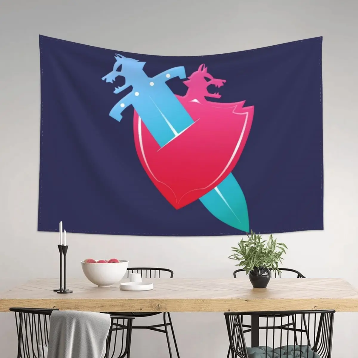 

Shield and Sword Tapestry For Bedroom Home Decor Accessories Bedrooms Decor Tapestry