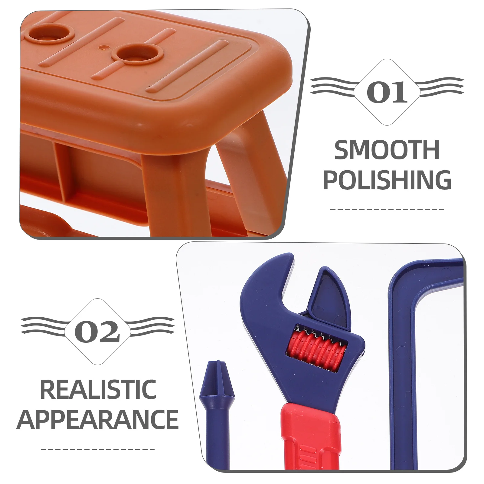 

1 set 1 Set Kids Repairing Set Plastic Tools For Excavation Pretend Play Learning For Toddlers Children Gift Durable Colorful