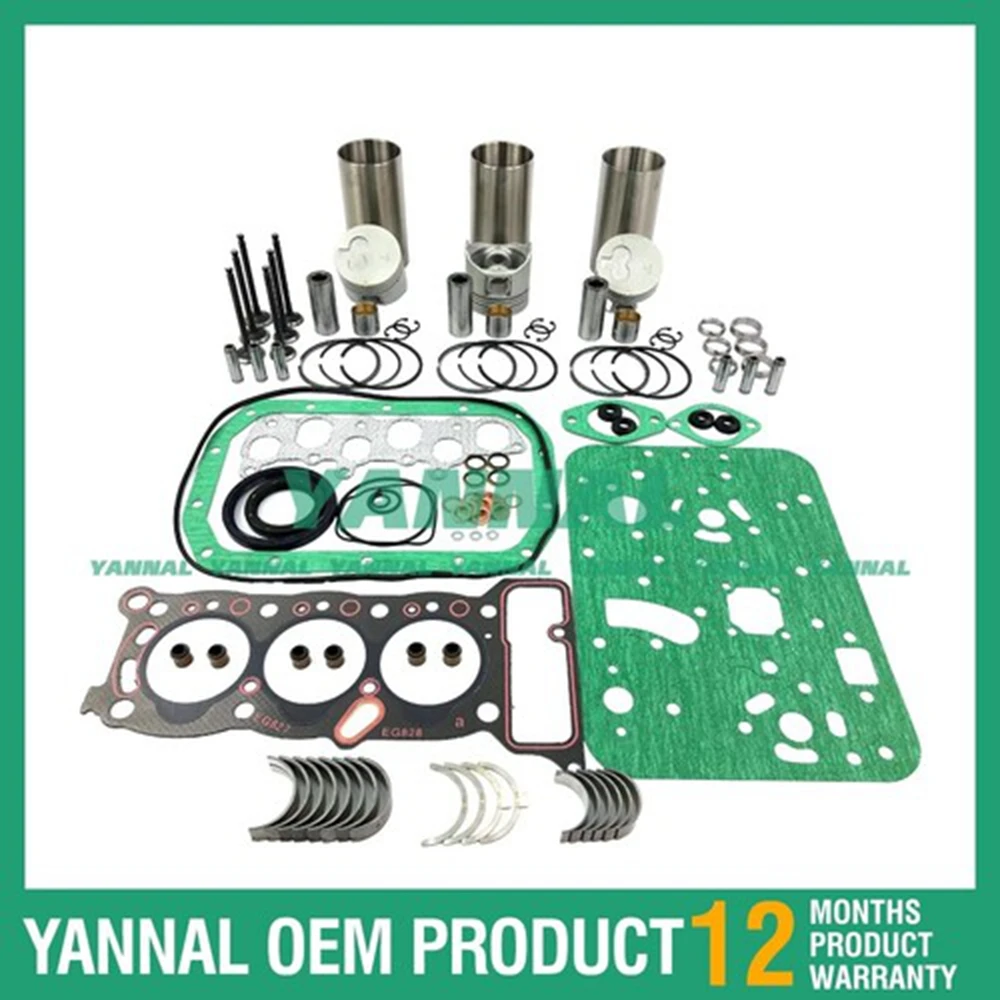 

Overhaul Rebuild Kit With Gasket Set Bearing For Isuzu 3KC2
