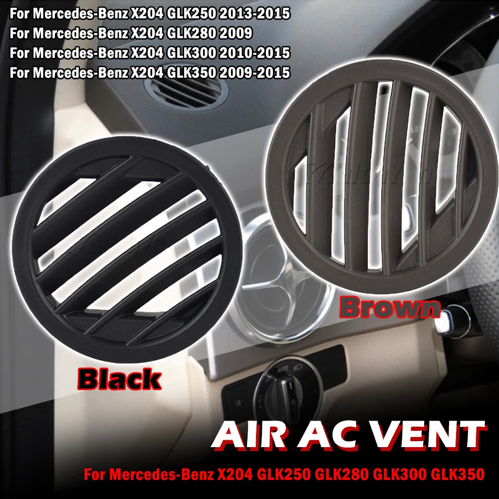 Black Brown Air Vent Left/Right Car Air Ac Vent Grille Cover Tabs Fit For GLK-CLASS 2009-2015 GLK200 GLK220 GLK250 GLK280 GLK300