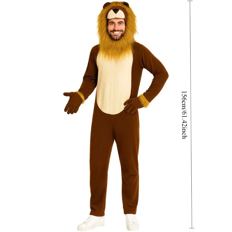 إكسسوارات الأزياء زي الأسد للبالغين - زي مهيب للعروض المسرحية والحفلات ذات الطابع الشخصي #2