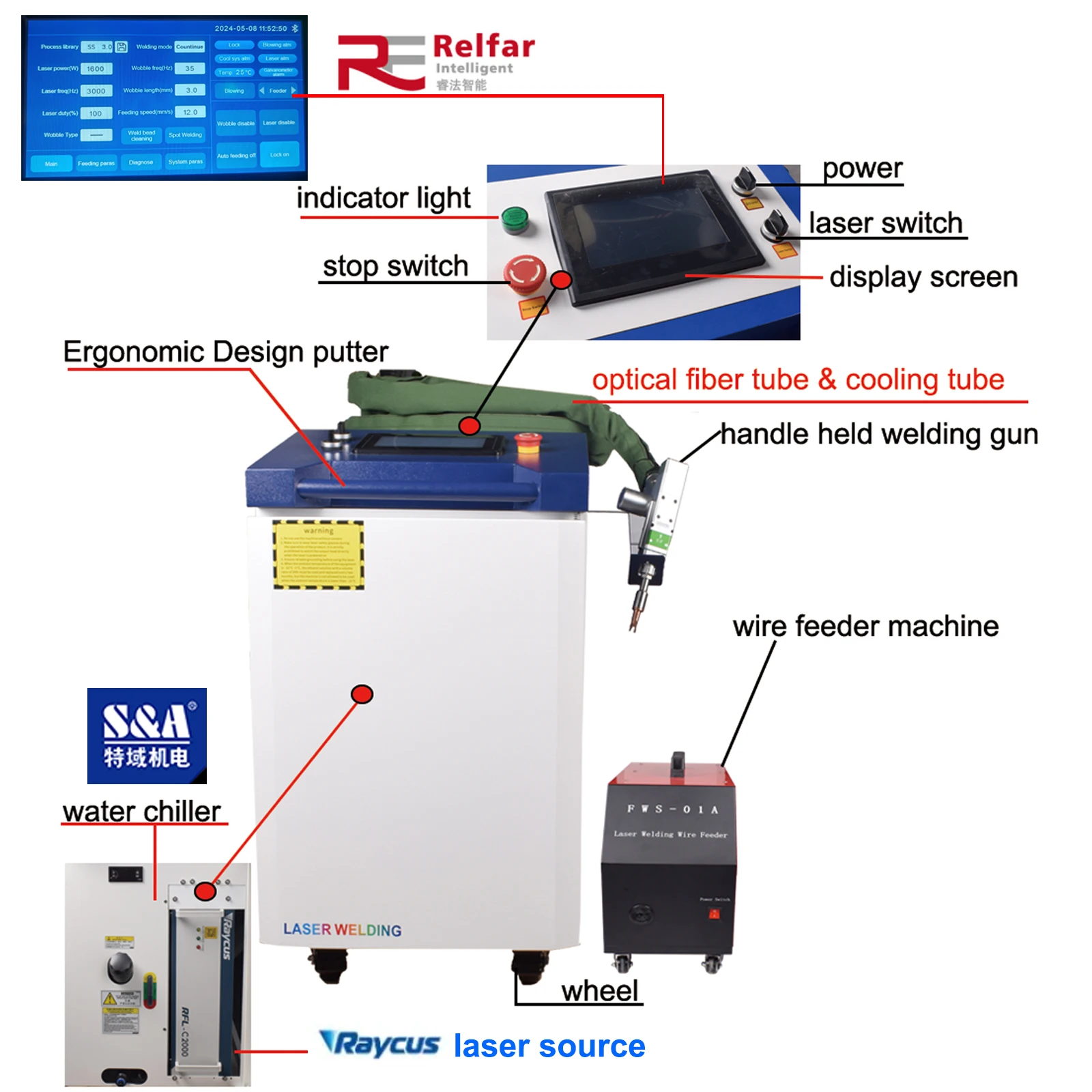 5-em1 soldador a laser 2000w máquina de solda raycus 4in1 fibra laser ferrugem remover máquina de corte bateria soldagem pêndulo duplo