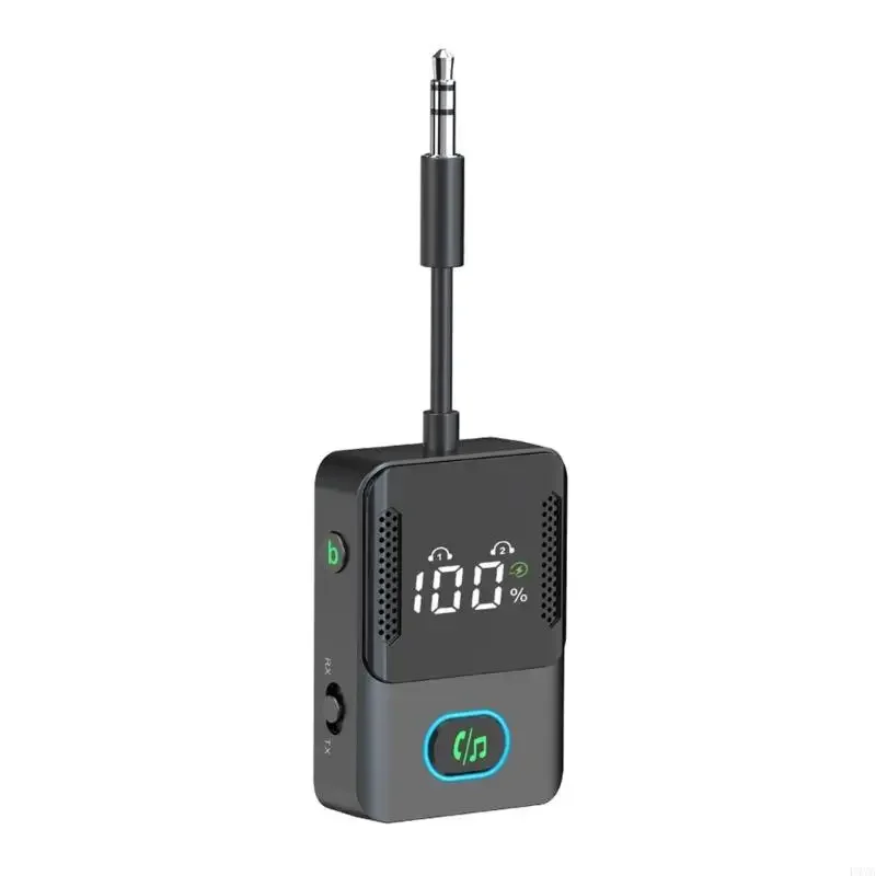 k05 2 in 1 BLE 5.3 Transmitter Receiver For Plane Car Home Theater Dual Headphone