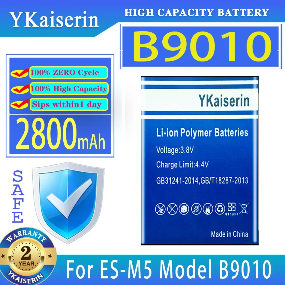 YKaiserin 2800mAh Replacement Battery For ES-M5 Model N710 B9010 4G LTE MIFI Router Bateria