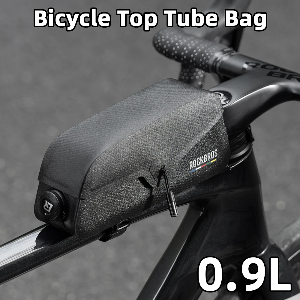 

Waterproof Bicycle Top Tube Bag Magnetic Lid Lightweight Bike Front Frame Bag for MTB Road Bike Cycling Storage Pack Accessories