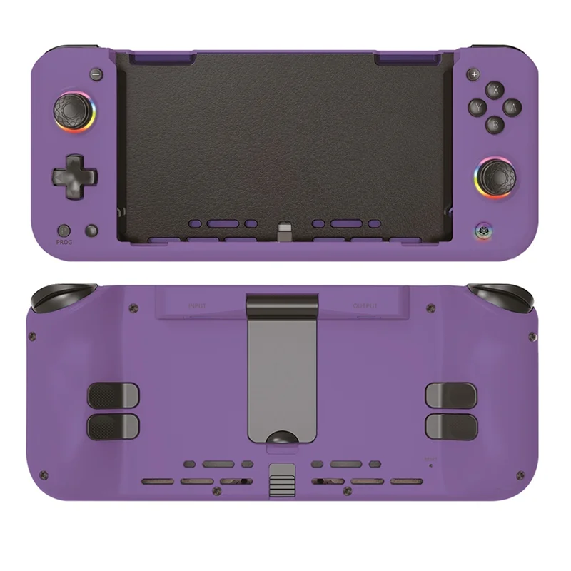 

AM-Gaming Controller For Switch RGB Lighting, Dual Vibration, 6-Axis Gyro Wired Game Controller D