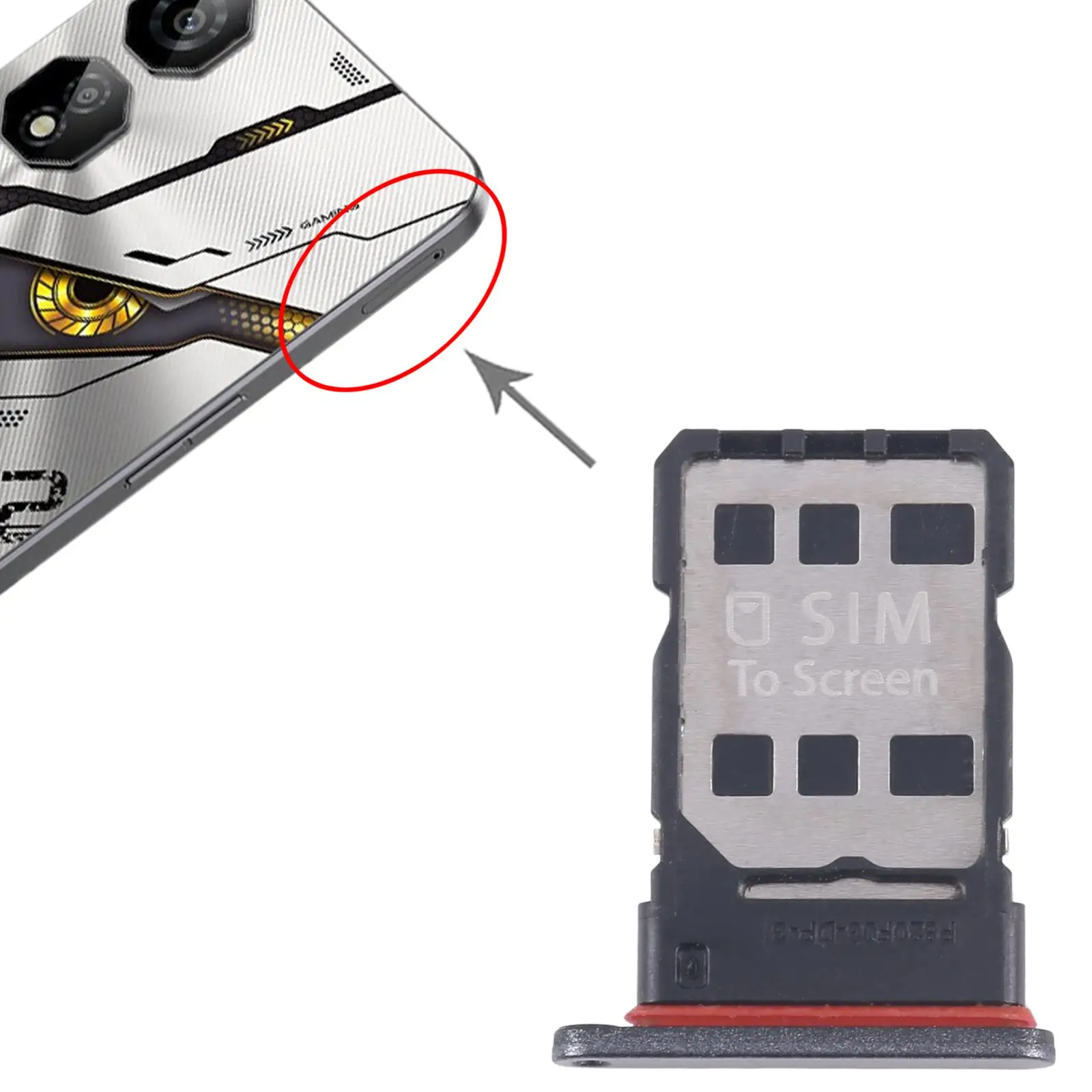 Bandeja de tarjeta SIM para ZTE nubia Neo 2 Z2352N bandeja de tarjeta SIM soporte de ranura cajón pieza de repuesto de teléfono