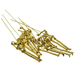 6 Pieces Skeleton Body Pendant Doll Charms for Necklace Dress Decorative Pendant DIY Jewelry Making Supplies