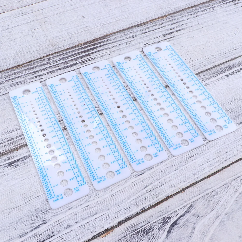 High-quality Knitting Gauge Ruler Reusable Needle Measuring Tool Portable Lightweight Household Template Wear-resistant