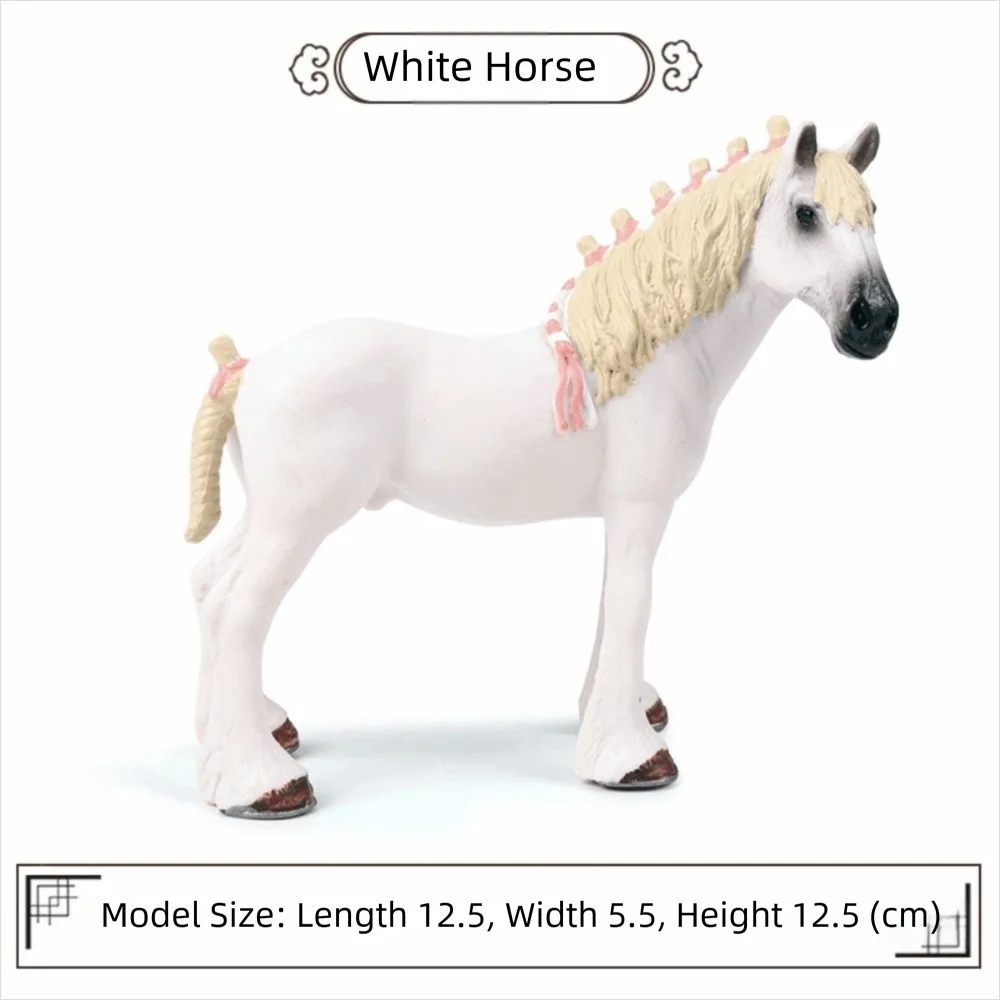 جديد دائم جودة عالية بولي كلوريد الفينيل مصغرة الحصان أبالوسا هانوفر عمل أرقام كليديسديل ربع الحصان مزرعة الحيوانات لعبة أطفال #4