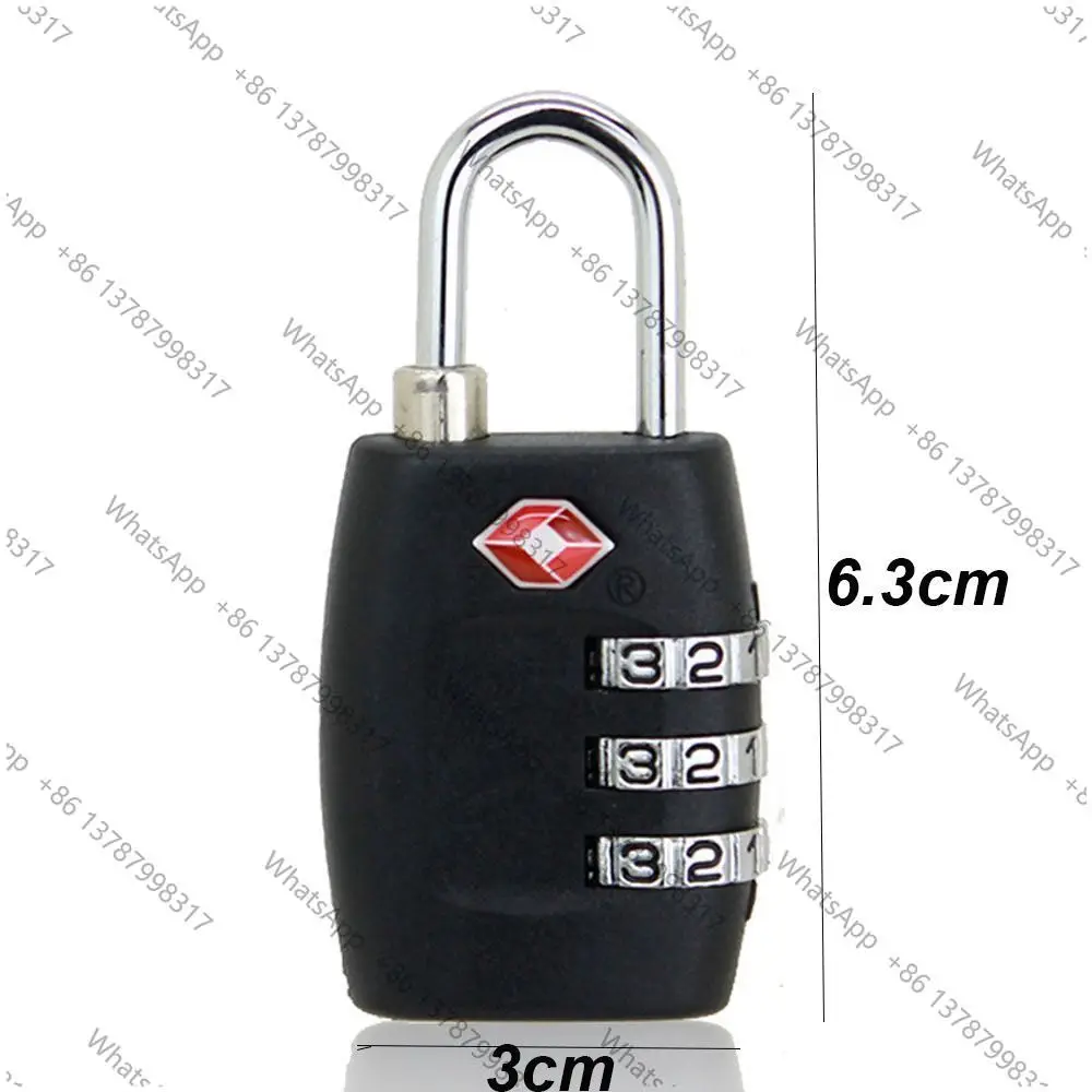 High Security  Customs Lock Overseas Customs Clearance Trolley Luggage Suitcase Backpack Password Padlock with