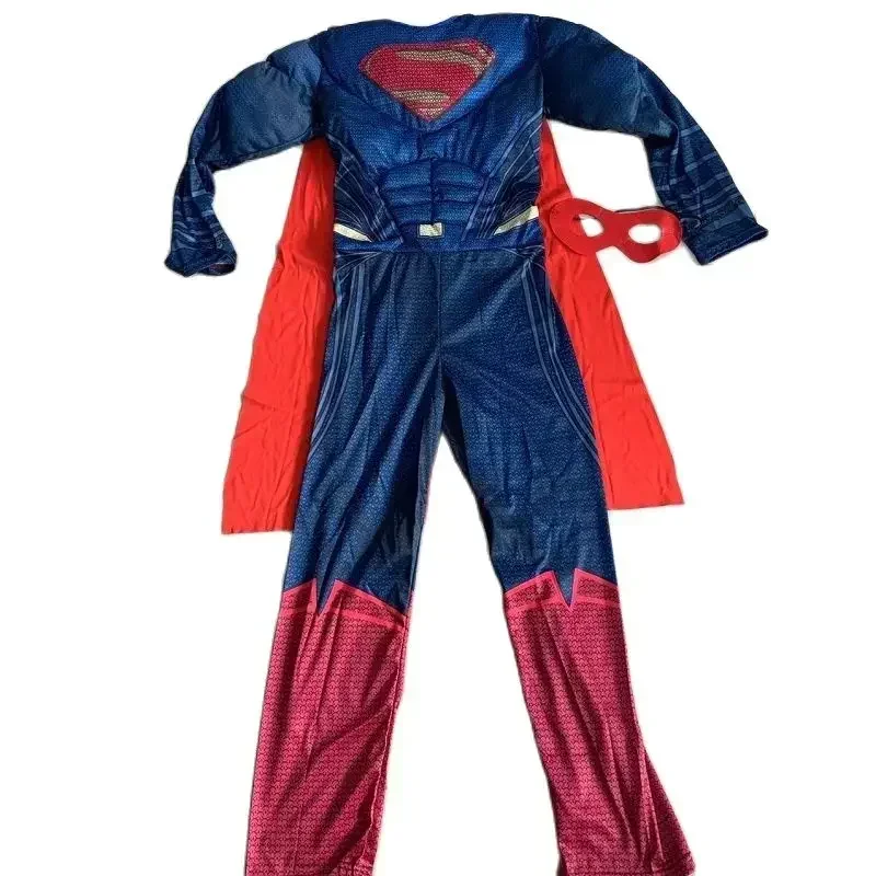 2025 New Kids Super Halloween Cosplay Costumes Boys Anime Superhero Party Role Play Dress Up Muscle Suit Children Hero Jumpsu AA