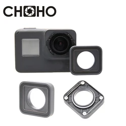 Para GoPro 5 6 7 accesorios negros filtro UV cubierta de lente Protector pieza de reparación para Go Pro HERO Sport Camera