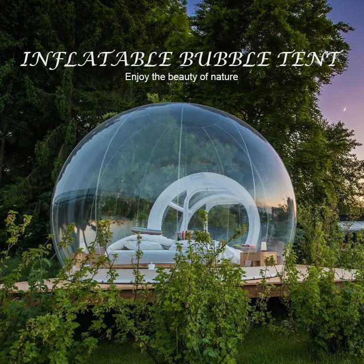 Clear Inflatable Bubble Dome Tent Small Igloo House Advertising Inflatables Outdoor Camping Glamping Lodge Hotels Shelter