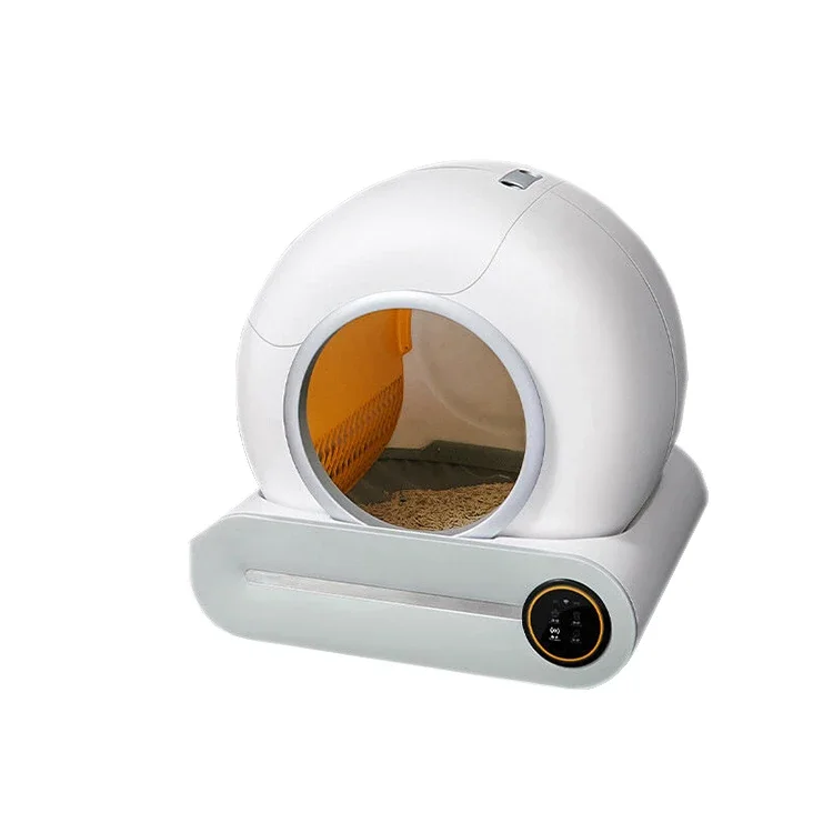 App wifi controle inteligente inteligente automático gato litt caixa auto limpeza grande animal de estimação seguro fácil de limpar