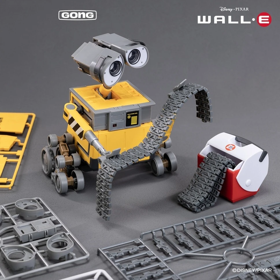 In Stock Original GONG Disney WALL·E Assembly Model Kit 15cm Cute Robot WALL·E Action Figures Toy Gift Collection