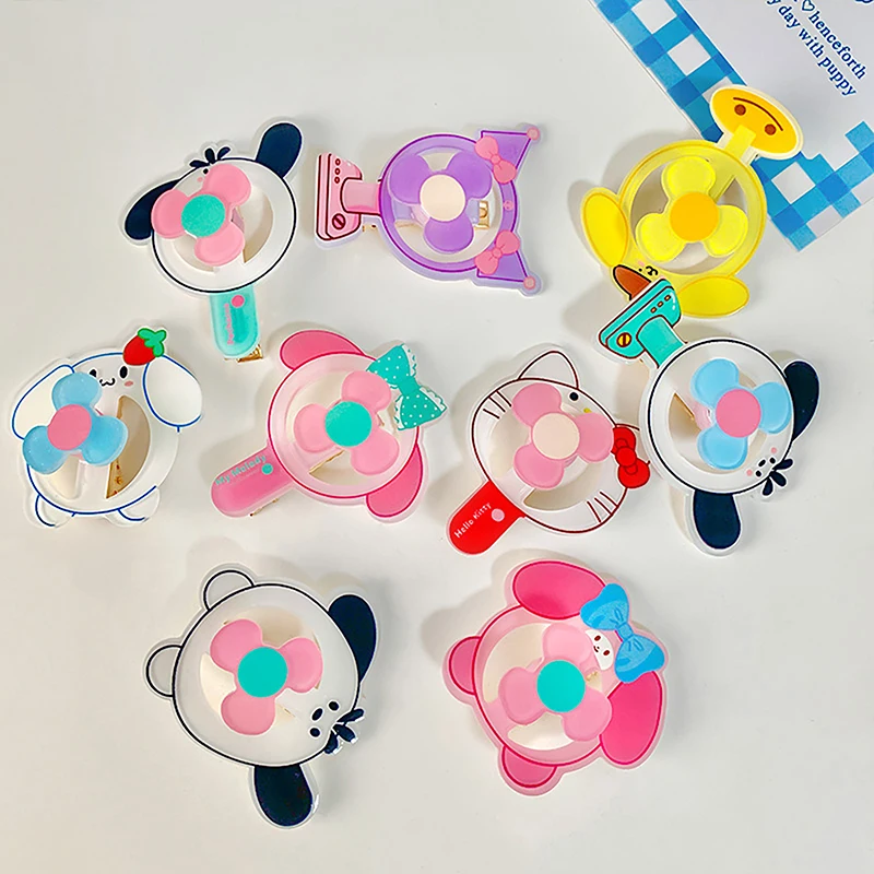 Kawaii Haarspeld Cartoon Haaraccessoires Schattige Super Schattige Acryl Meisje Dunne Flash Clip