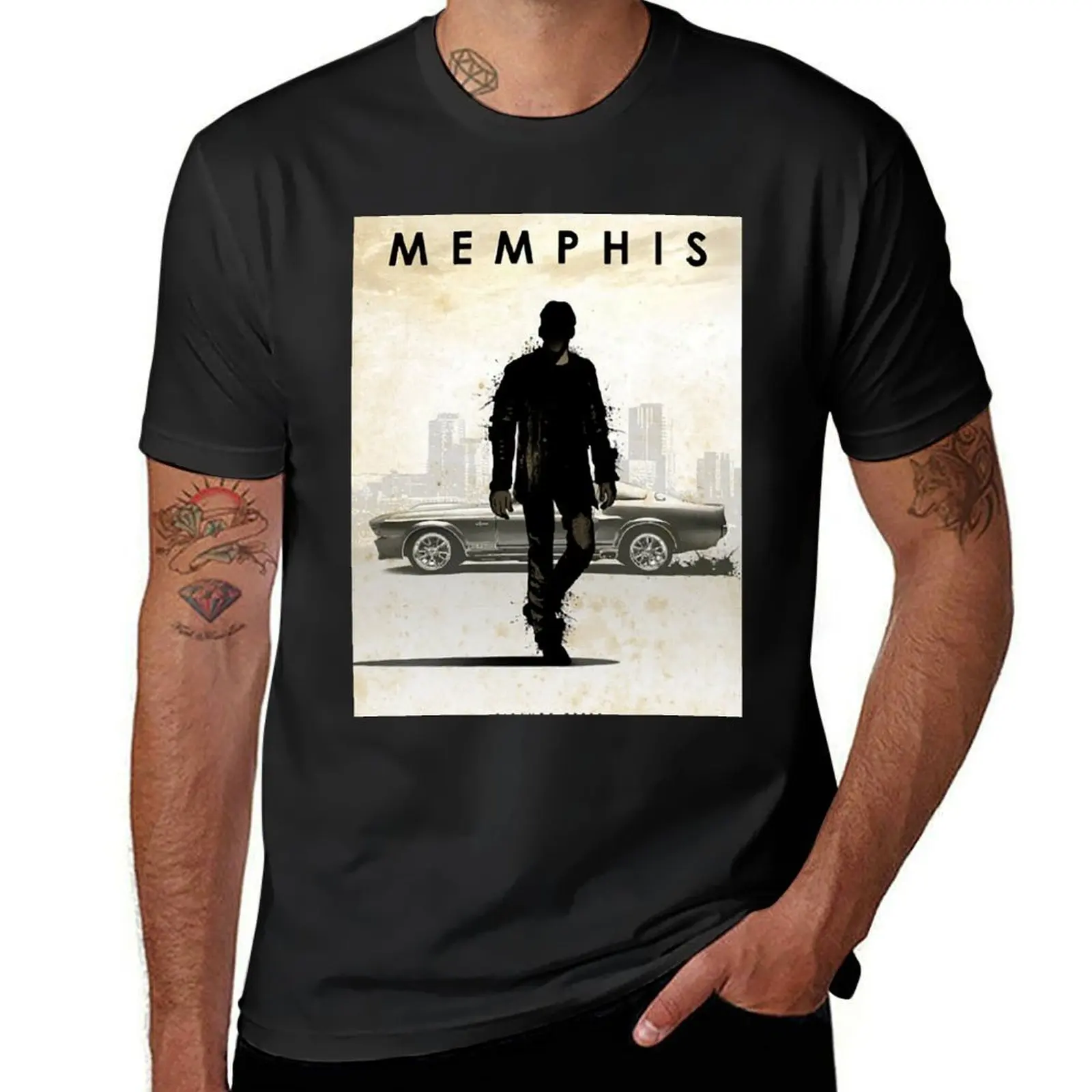 Randall ? Memphis ? Raines - Mustang Eleanor - Car Legends T-Shirt graphics vintage clothes blacks slim fit t shirts for men