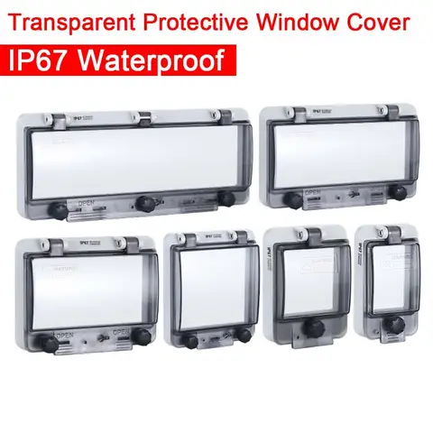 창 커버 모니터 관찰 창 스위치 Ip67 스위치 투명 보호 창 커버 배포 상자 창 보호