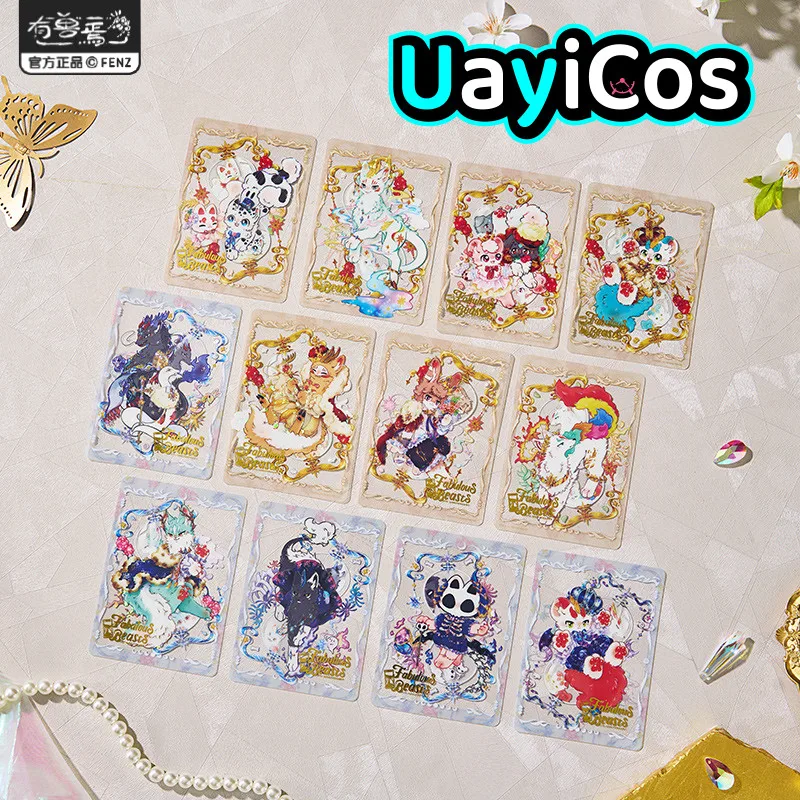 

В наличии Официальные сказочные звери ПЭТ Прозрачная коллекция Фотокарта Животное Орнамент Аксессуары для кукол Аниме Игровая игрушка Дети Gi