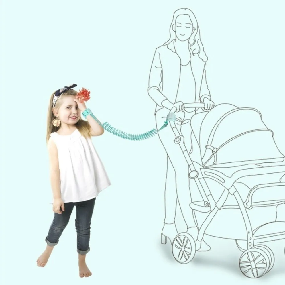 

Steel Wire Baby Traction Rope Adjustable Soft Anti-lost Wrist Link Band Magnetic Induction Unlocking Comfortable