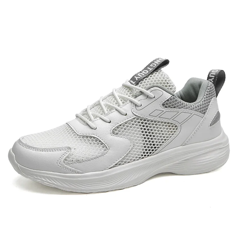 

Повседневные кроссовки. Мужская повседневная спортивная обувь. Нескользящие дышащие удобные лоферы большого размера. Вулканизированная мужская обувь для бега.