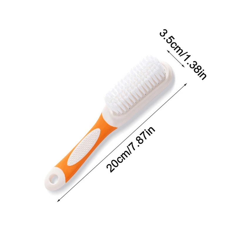 Long Handle Scrubbing Brush Soft Bristle Laundry Clothes Shoes Scrub Brush Portable Plastic Cleaning Brush For Kitchen Bathroom