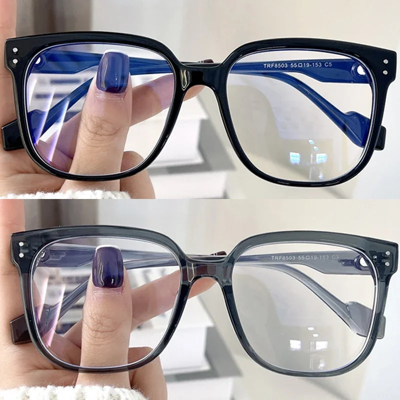 Vinage مكافحة نظارات الضوء الأزرق الرجال الكمبيوتر النساء النظارات موضة البصرية إطار عادي نظارات شفافة حجب النظارات