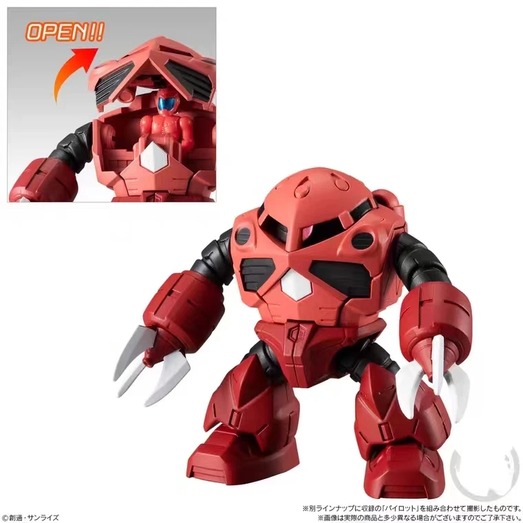 Bandai modello in scala genuina Gundam Miniature War Series V Gundam Z'Gok-E prototipo Zaku Early Type Iron Ball Action Figure Toys